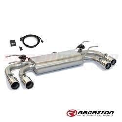 Fiat 124 Spider Ragazzon Valved Axle Back Quad 80 MM Tips